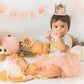 Agvgaza Pumpkin First Birthday Crown - Floral Pumpkin Theme One Birthday Hat, Golden Glitter Hat for Halloween Harvest Photo Prop