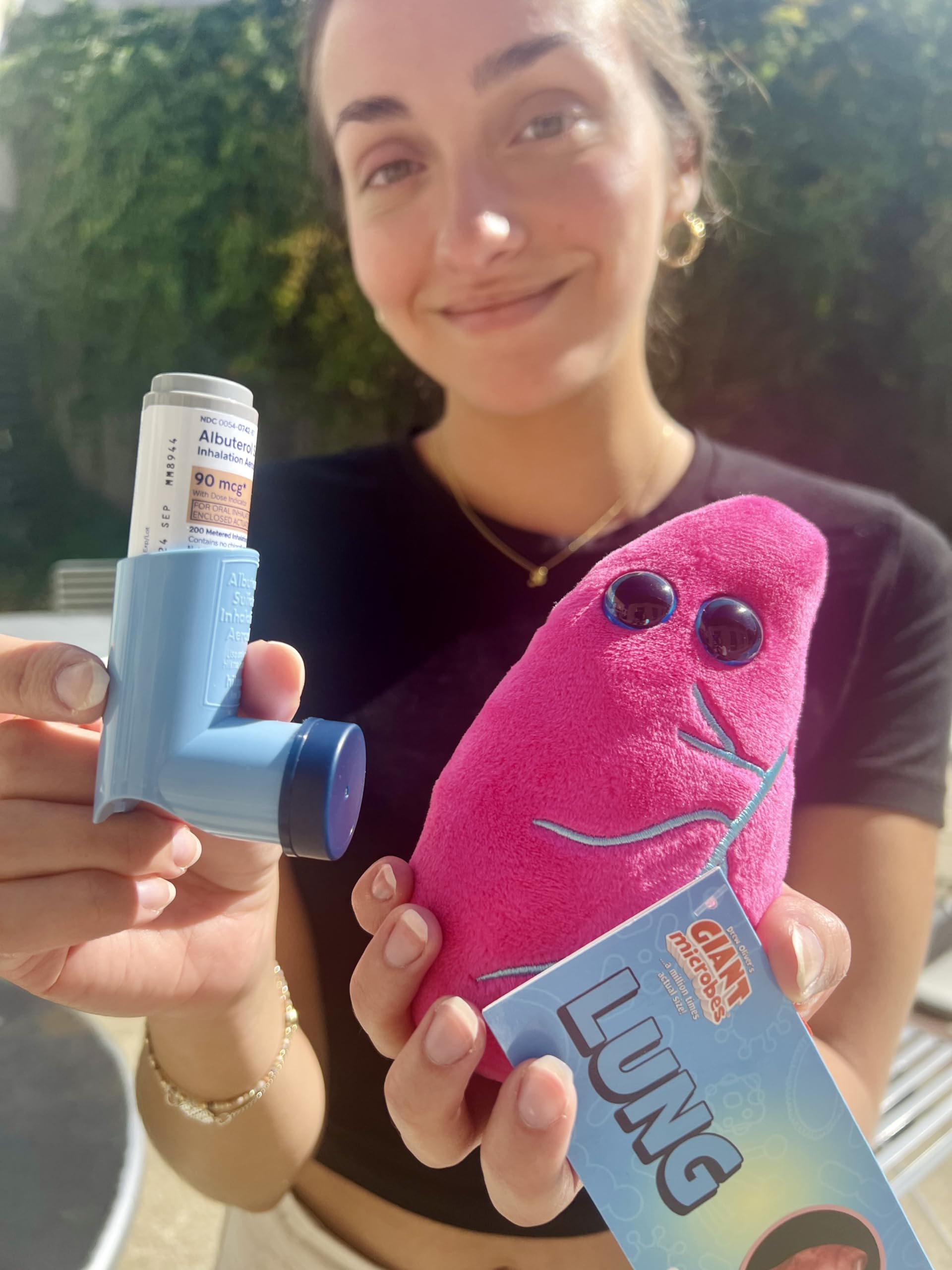 GIANT MICROBES Lung Plush, Respiratory Therapist Gifts, Pulmonology Gifts, Respiratory Therapy Gift, Lung Cancer Survivor Gift, Anatomy Model, Anatomy