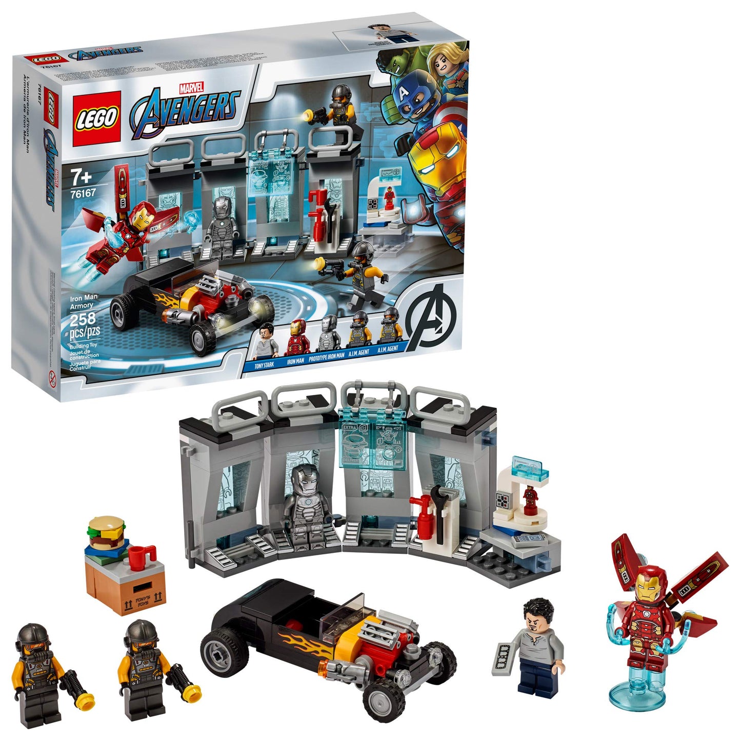 LEGO Marvel Avengers Iron Man Armory 76167 Building Kit (258 Pieces)