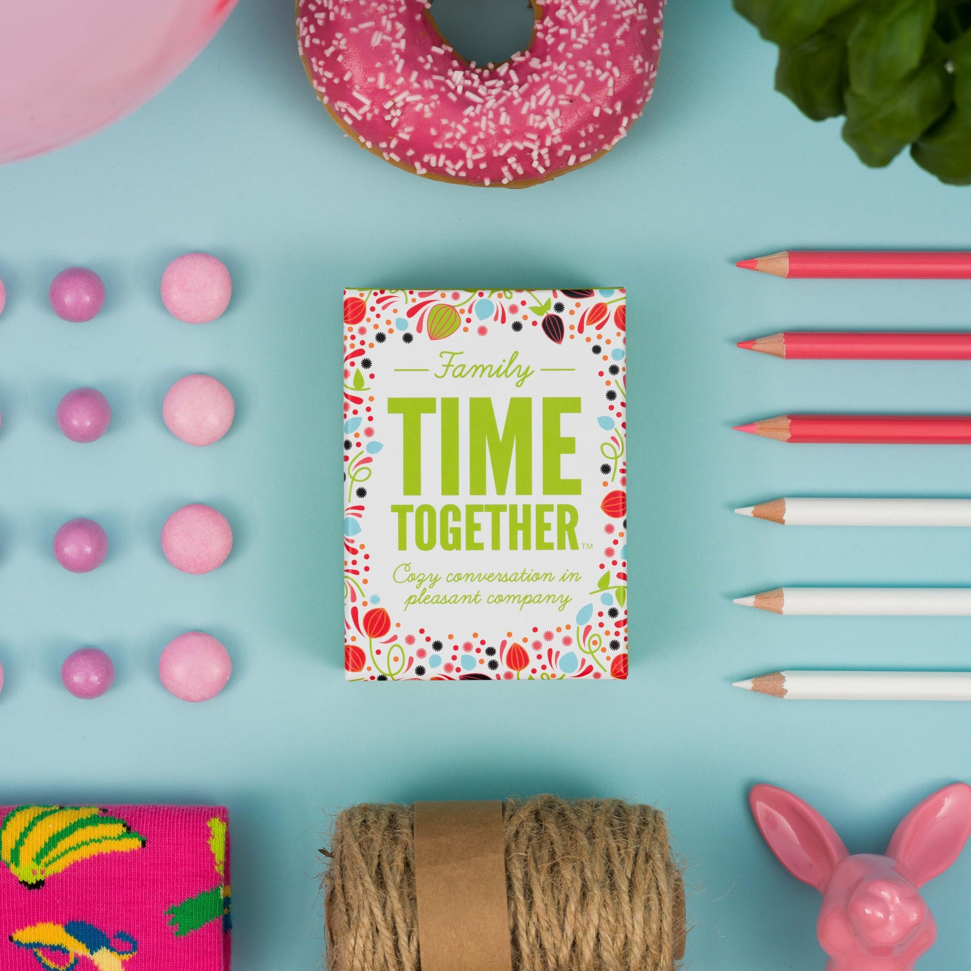 Hygge Games Time Together Family Game - Fun Conversation Starters Card Game for Families,