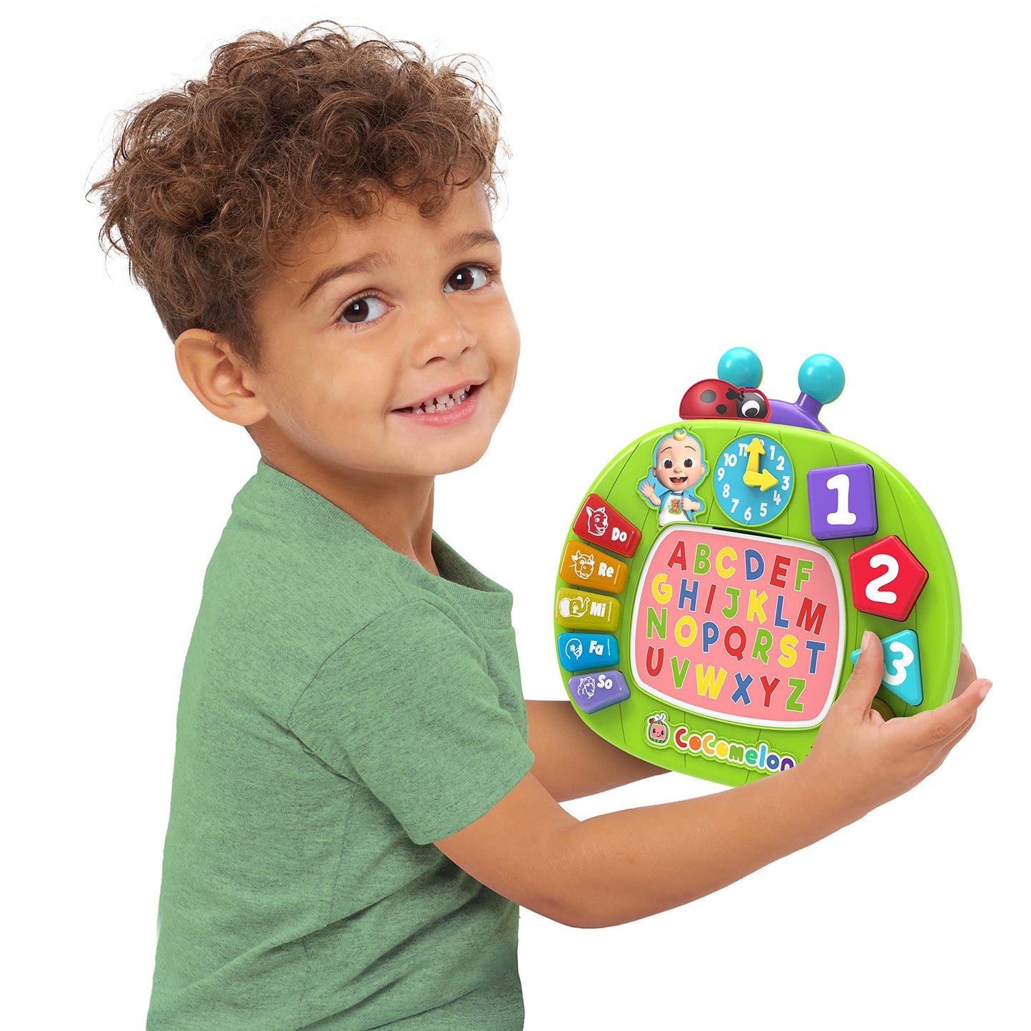 Just Play CoComelon Learning Melon Busy Board, Over 45 Phrases, Preschool Learning and Education, Kids Toys for Ages 18 Month, Amazon Exclusive
