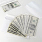 KEJJNYER 5 Pack Currency Sleeves Storage Case with 500 Pieces Dollar Bill Holder, Clear Plastic Paper Money Sleeve for Bills, Paper Currency Bill