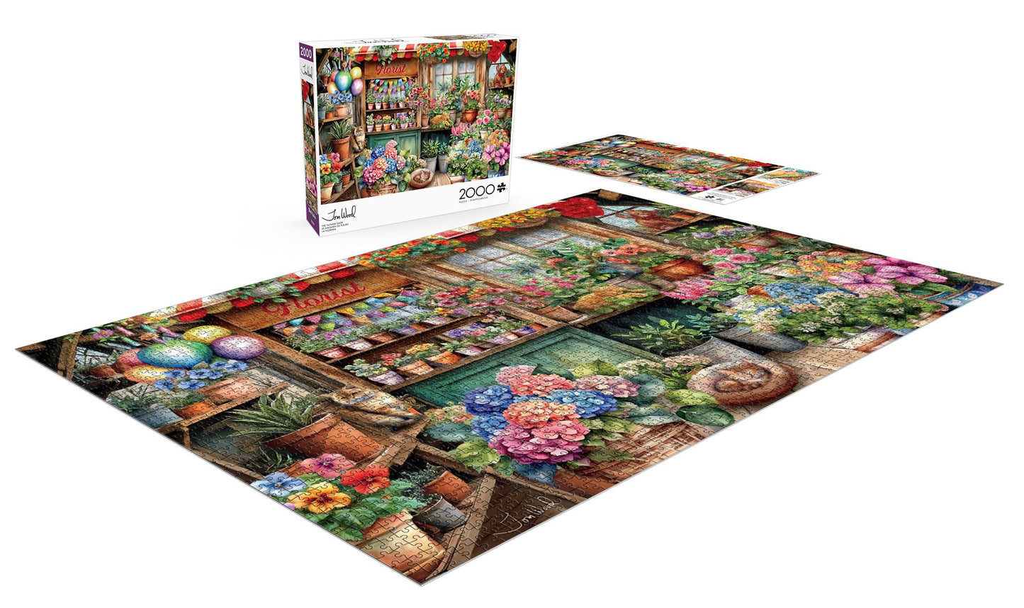 Buffalo Games - The Flower Shop - 2000 Piece Jigsaw Puzzle for Adults