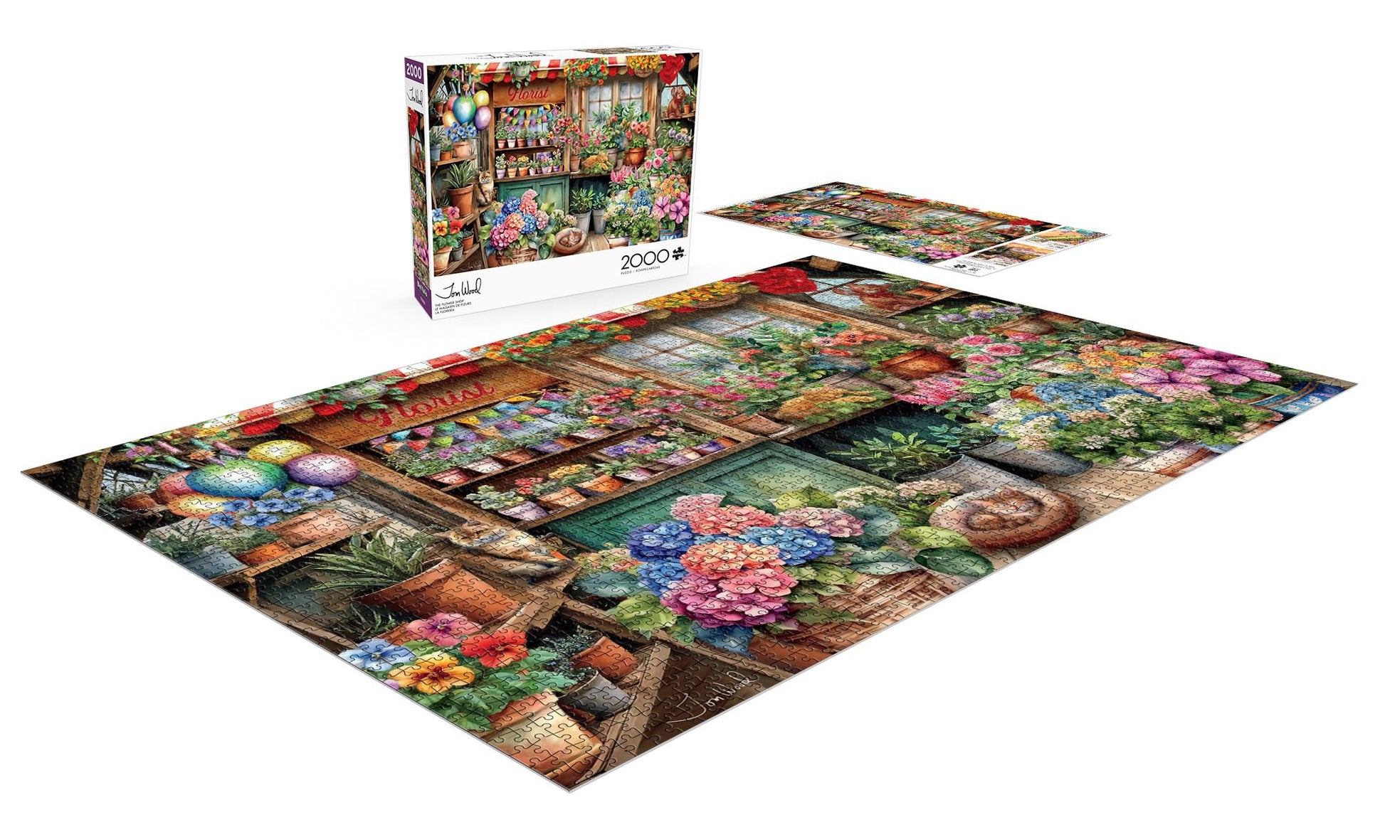 Buffalo Games - The Flower Shop - 2000 Piece Jigsaw Puzzle for Adults