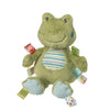 Taggies Stuffed Animal Huggable Plush Soft Toy with Sensory Tags, 11-Inches, Green Peepers Frog