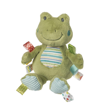 Taggies Stuffed Animal Huggable Plush Soft Toy with Sensory Tags, 11-Inches, Green Peepers Frog