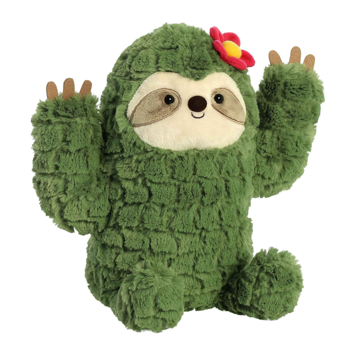 Aurora Cactus Kingdom 9" Cactus Sloth Whimsical Stuffed Animal