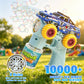 Monster Truck Bubble Gun for Kids, Automatic Bubble with LED Lights,Blue