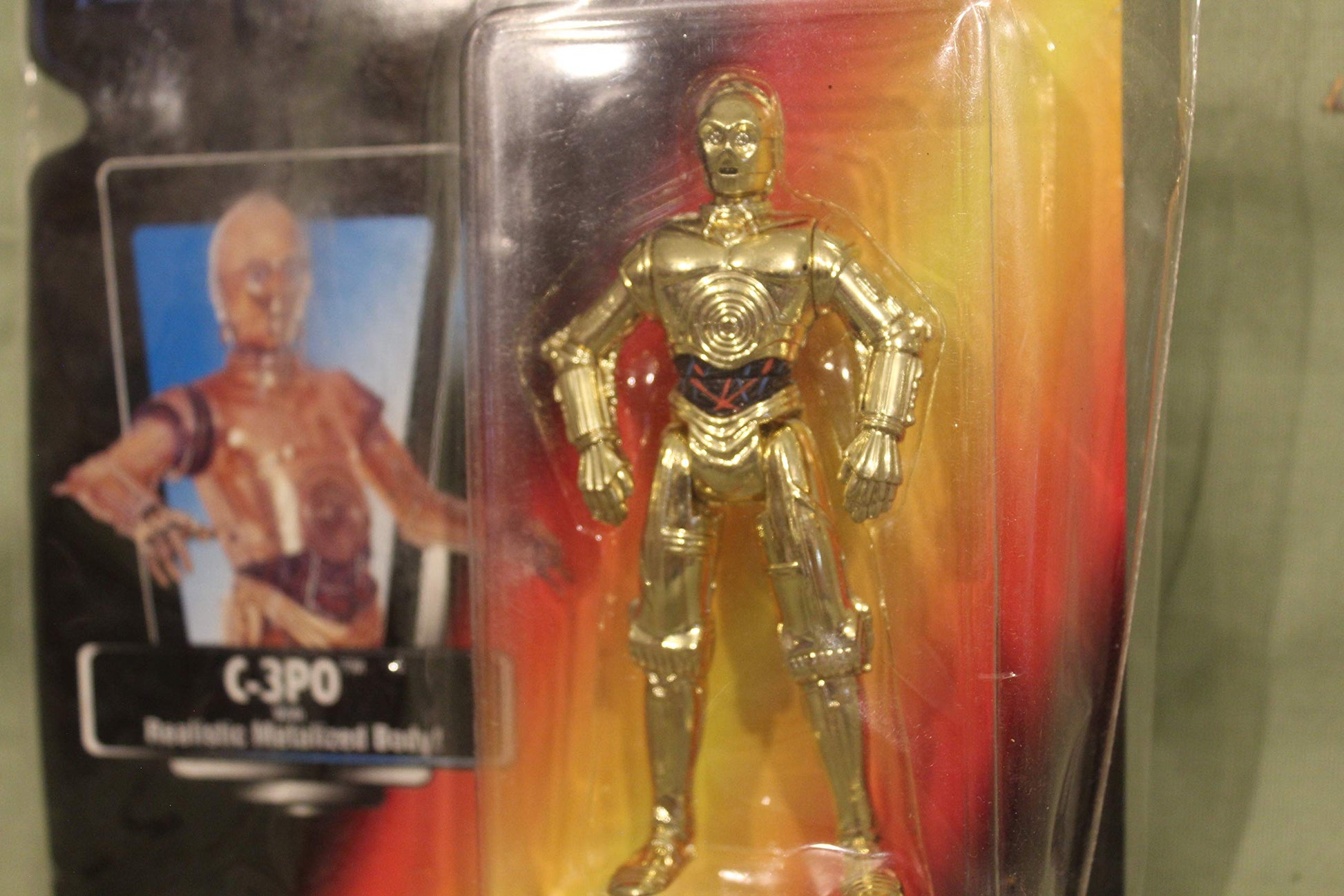 Star Wars Power of the Force Red Card 3 3/4" C-3PO Action Figure.