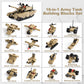 Army Tank Building Blocks Set Compatible with Lego, 517-Piece Military Toy for Kids, Build 1 Tank or 16 Mini Models, Birthday Gift Idea for Boys