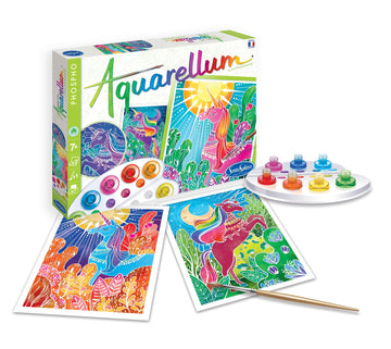 SentoSphere SEN6412 Aquarellum Glow in Dark Unicorns Magic Canvas