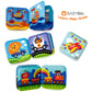 Floating Baby Bath Books - Transport Themed Bath Books for Babies, Infants - Waterproof, Mold-Free Bath Toys for Learning & Early Education