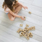 Wee Gallery Bamboo Alphabet, Natural Wood Blocks, Sensory Learning Toy, Wooden Alphabet Toys, 26 Large Letters for Toddler, Preschool Age Kids, Boy or