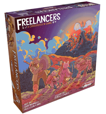 Plaid Hat Games Freelancers Board Game - Dive into a Post-Apocalyptic Gig Economy! Narrative Adventure Game, Fantasy RPG Game, Ages 14+, 3-7 Players
