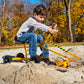 Big Dig Toy Excavator Ride, Sand Digger w/ 360 Rotation Base for Kids Ages 3 & Up, Yellow - Outdoor Playground and Beach Construction Riding Toys