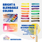 Color Swell Bulk Watercolors Paint Pack with Wood Brushes - 36 Sets with 8 Washable Colors Each - Perfect for Kids, Classrooms, Parties, Students
