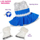 Ice Skating Doll Outfit for 18-Inch Dolls - 4-Piece Sparkle Winter Dress Set -Fits American Girl and Our Generation- Includes Sequin Skating Dress