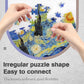 Small Jigsaw Puzzles for Adults Mini Puzzle 150 Pieces Small Puzzles Micro Piece Puzzles Challenging Difficult Travel Starry Night Rhone River