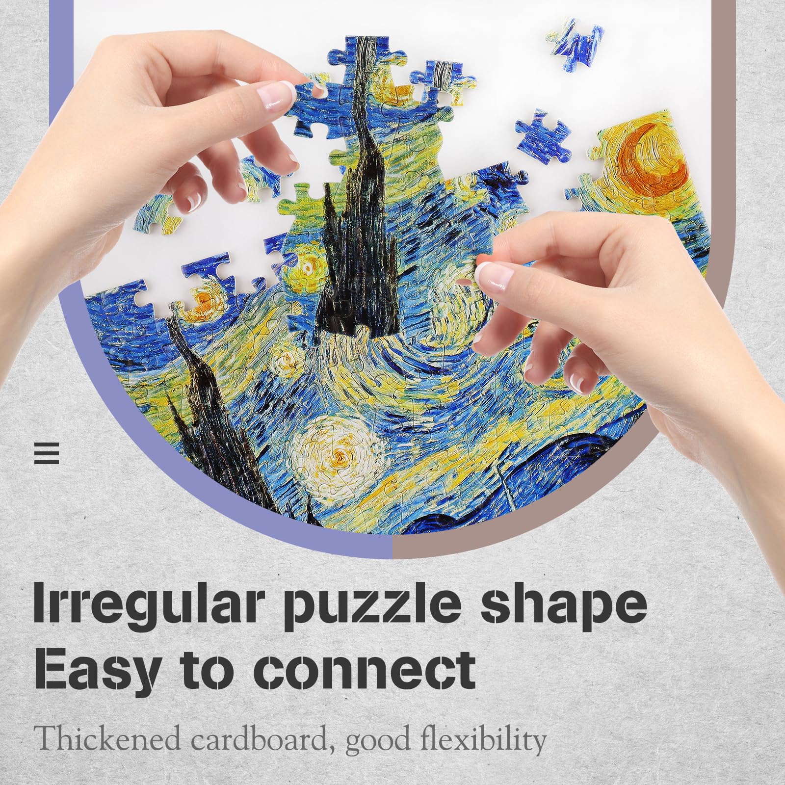 Small Jigsaw Puzzles for Adults Mini Puzzle 150 Pieces Small Puzzles Micro Piece Puzzles Challenging Difficult Travel Starry Night Rhone River