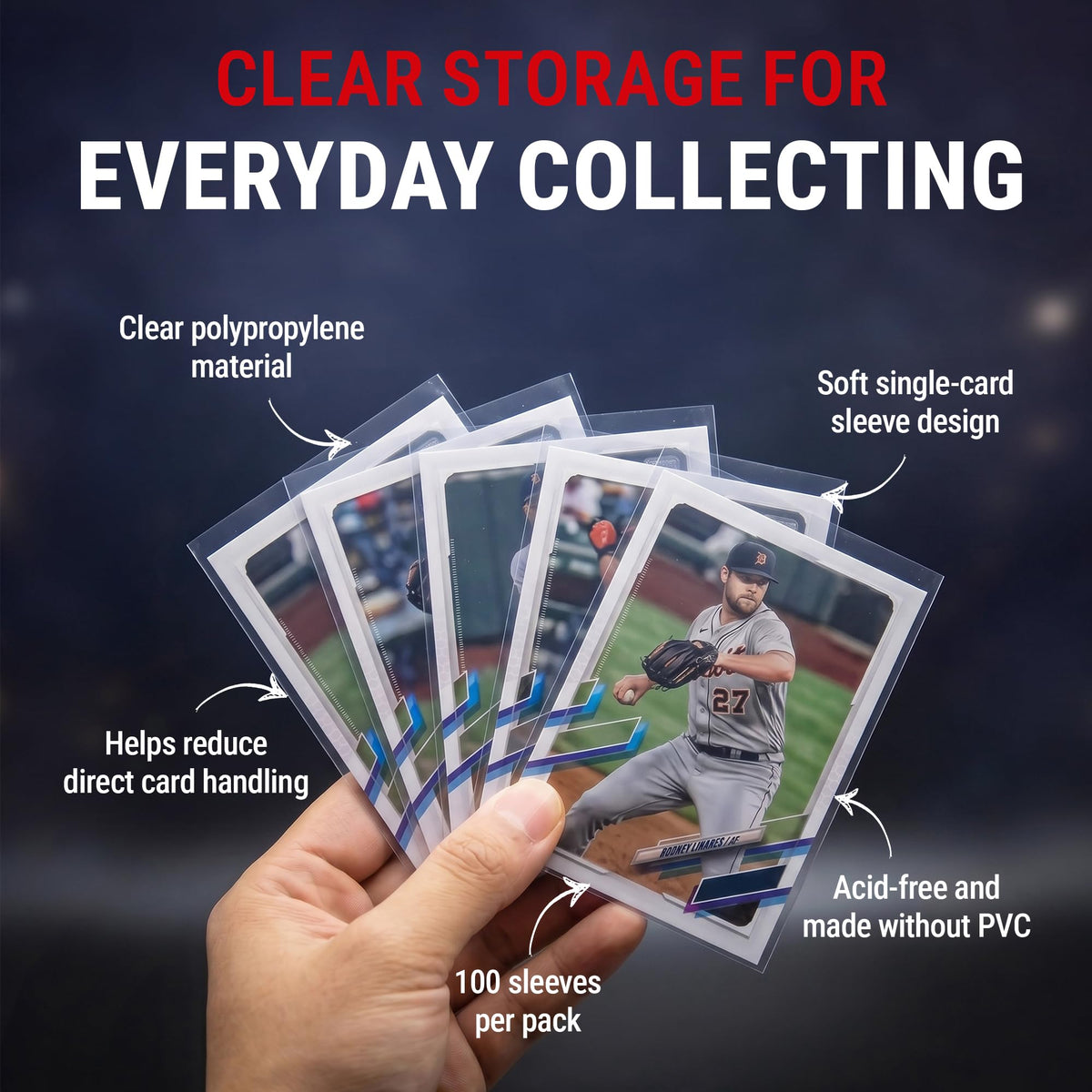 Ultra Pro Clear Standard Trading Card Sleeves, 100 Pack