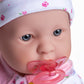 JC Toys 20-inch La Baby Soft Body Doll | Washable | Gift Set includes Magic Milk Bottle & Pacifier | Removable Pink Outfit | Perfect for Toddlers and