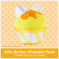 GUND Sanrio Gudetama The Lazy Egg Stuffed Animal, Gudetama Ice Cream Cup, Plush Toy for Ages 1 and Up, 9”