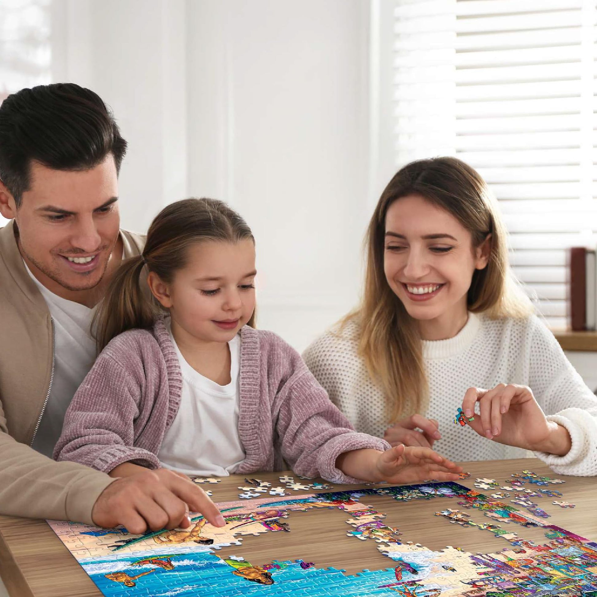Boardwalk North Shore, Hawaii 500 Piece Jigsaw Puzzle Beach Surf Tropical Puzzles with Premium Box, Gift for Adults and Family 16"x20"