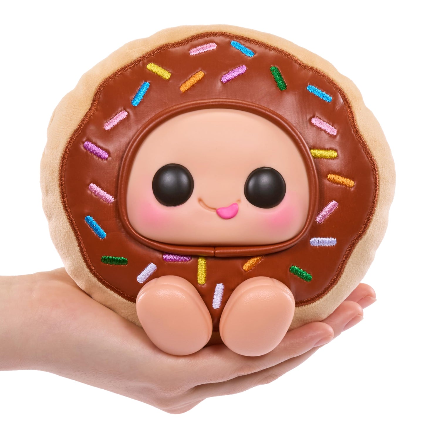 Hyojo Krispy Kreme Doughnuts Series, Blind Box Collectible Plush, Limited Edition Toy Gift for All Ages, 3 to Collect, Chocolate & Strawberry Iced