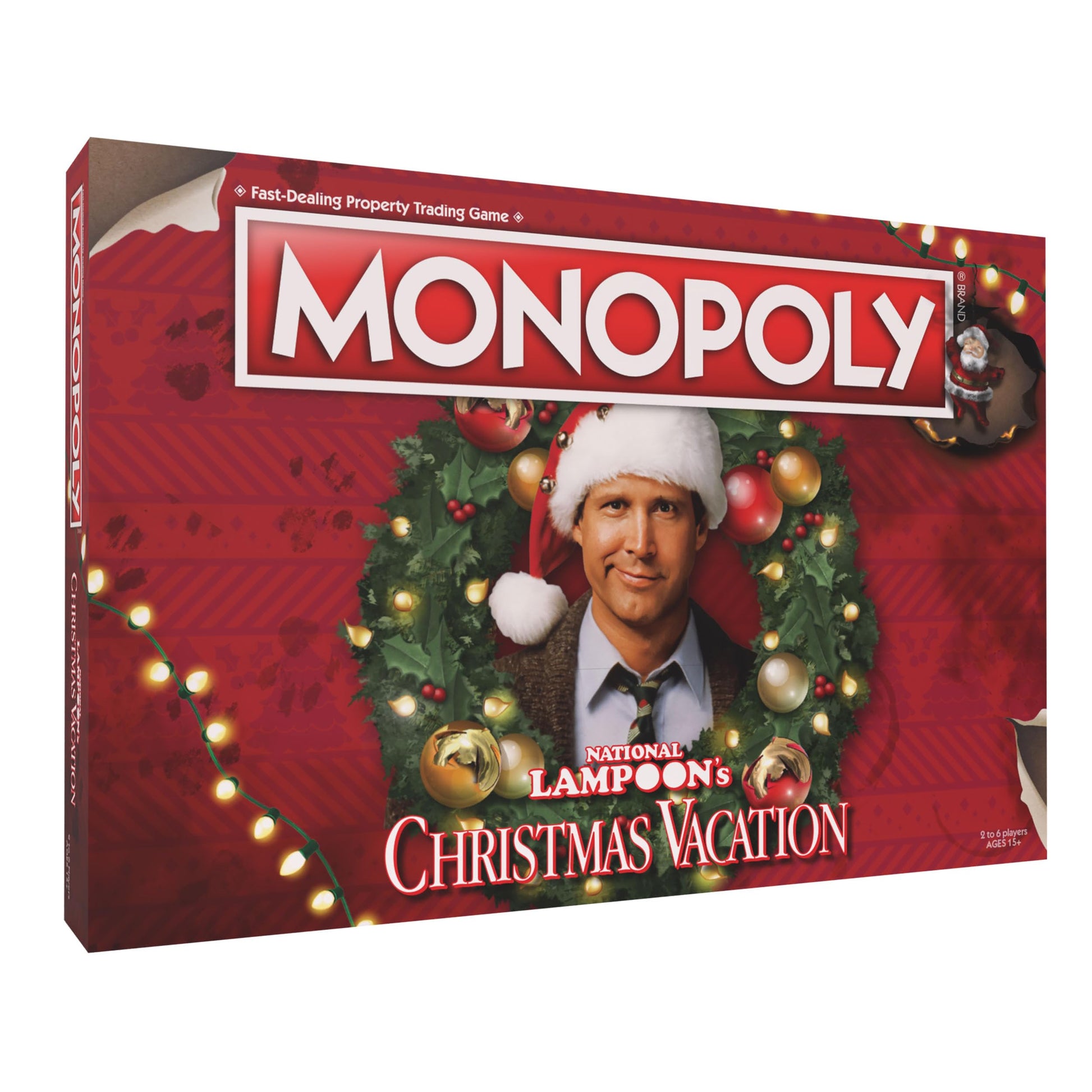 Monopoly National Lampoons Christmas Vacation, Featuring Themed Tokens Squirrel, Egg Nog Glass, Chainsaw & More, 2-6 Players, Ages 15+, Play Time 60+