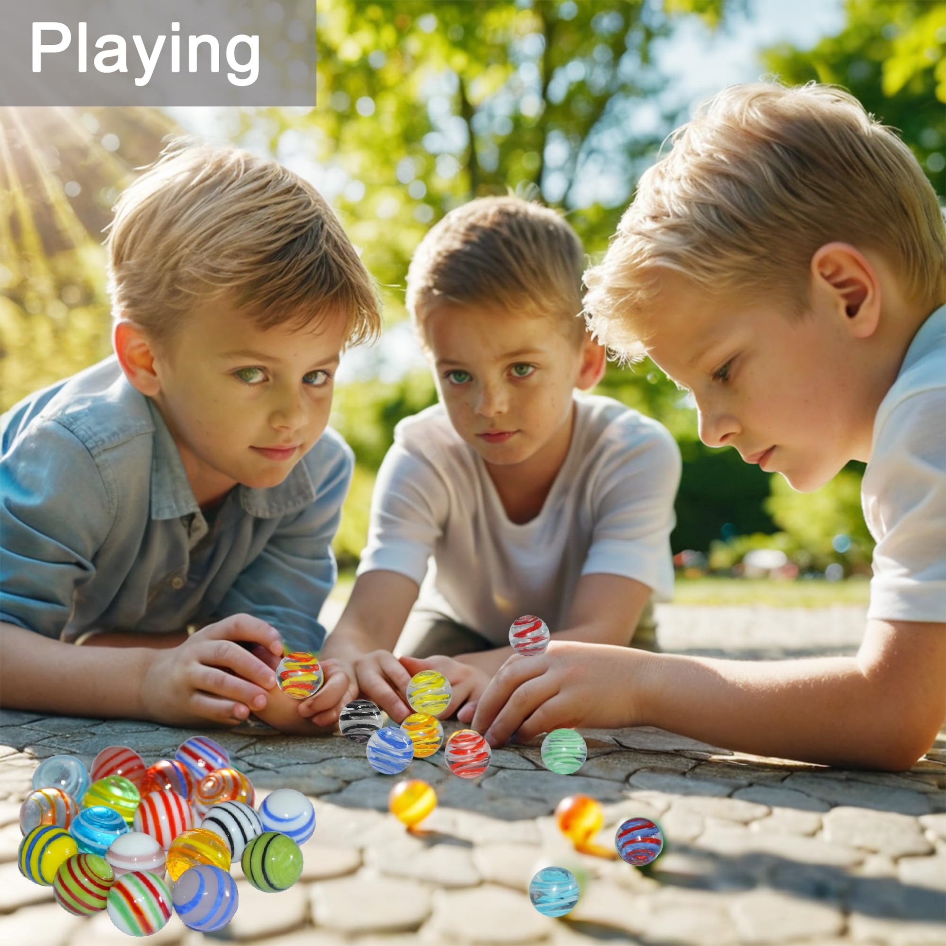 meizhouer Glass Marbles for Kids: Chinese Checkers Replacements Marble Games for Kids 8-12 Travel Home School - Game Birthday Marble Games Patterns