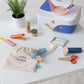 Manhattan Toy Style & Groom 9 Piece Wooden Toddler & Kids Pretend Play Hair Styling & Grooming Kit