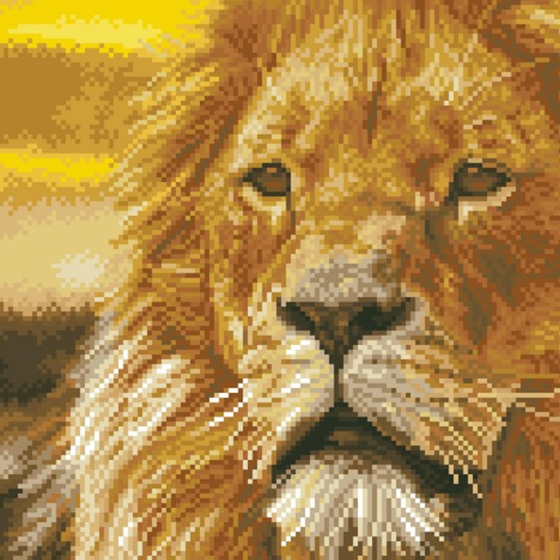 DIAMOND DOTZ Lord of The Serengeti Lion Diamond Painting Kits for Adults - Diamond Art Kits a Relaxing Creative Craft Kit with Dotz Gems 17.7"x13.8"