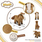 DolliBu Standing Brown Horse Plush - Super Soft Stuffed Animal Horse, Cute Realistic Stuffed Animal Toy for Boys and Girls, Adorable Plush Toy Gift
