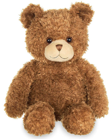 Bearington Eddie Teddy Bear Stuffed Animal - 15" Soft, Cuddly, and Classic Brown Bear Plush Toy with Floppy Body - Adorable Teddy Bears for Baby Gift