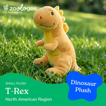 The Petting Zoo Baby T-Rex Stuffed Animal Plushie, Dinosaur Animals, ZOOLOGEE T-Rex Dinosaur Plush Toy 11 inches