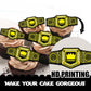 18pcs Gold Glitter Heavyweight Belt Dessert Cupcake Topper Wrestling Sport Champion Theme Decor Supplies Men Women Happy Birthday Anniversary Party