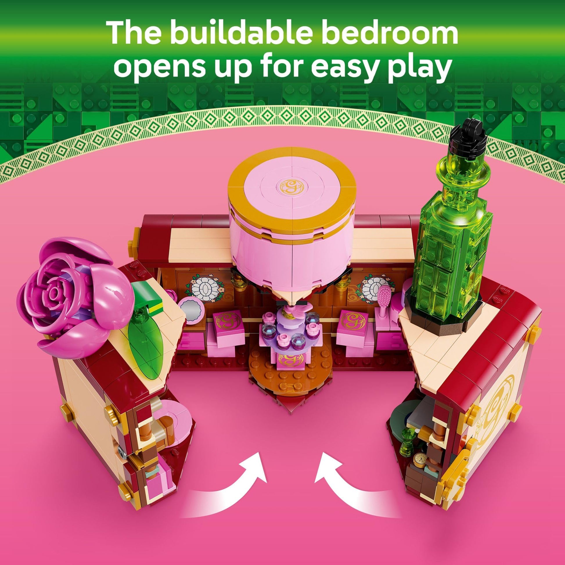 LEGO Wicked Glinda & Elphaba's Dormitory Building Toys - Wicked Toys for Girls & Boys, Age 8+ - Birthday Gift Idea - Buildable Doll House for Kids -