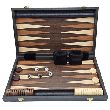 15 inch Backgammon Sets with Folding Board，Large Backgammon Set Portable Travel GamesClassic Board Game，Perfect Adult and Kids Board Games for Gifts
