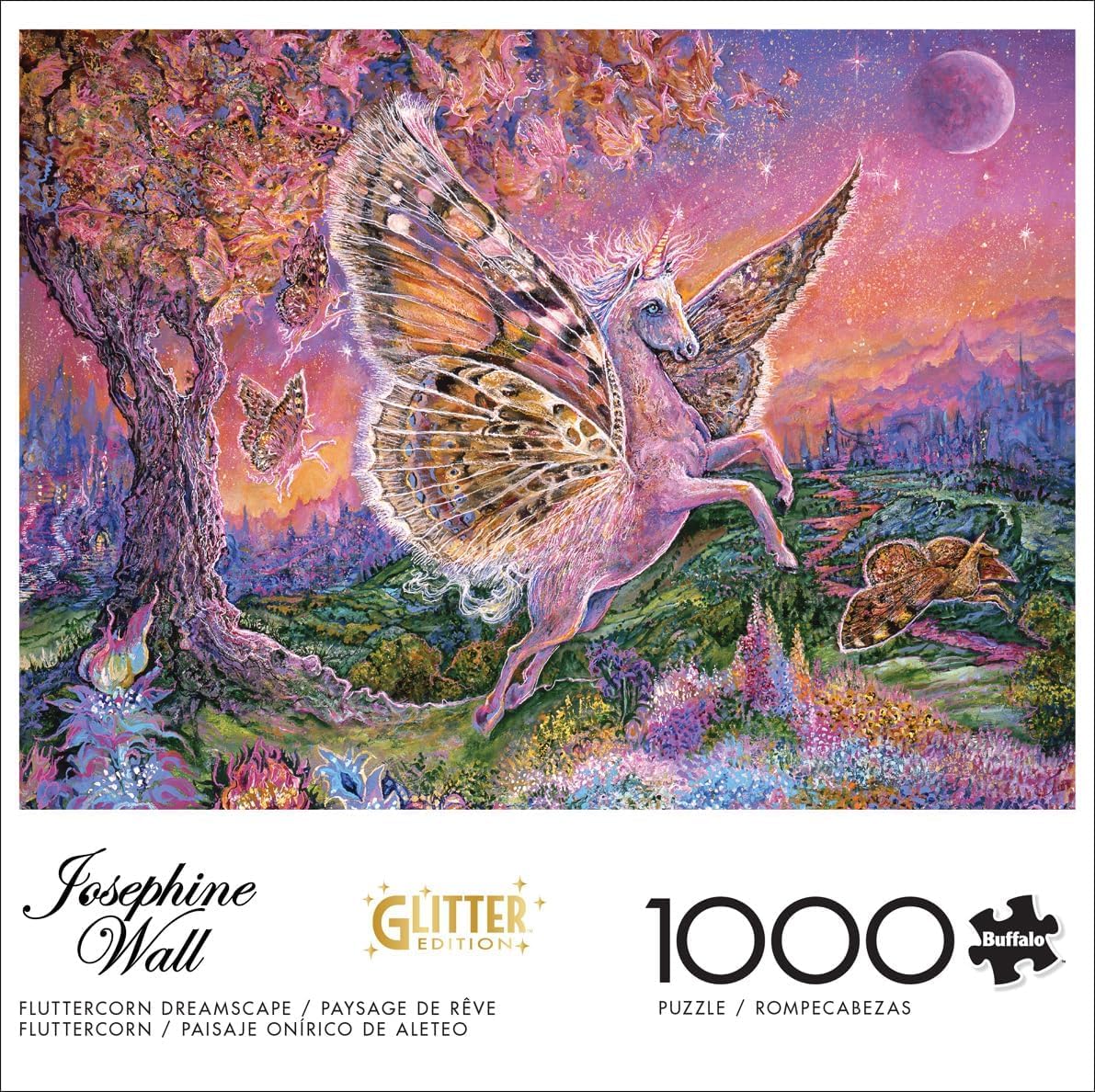 Buffalo Games - Josephine Wall - Fluttercorn Dreamscape - 1000 Piece Jigsaw Puzzle for Adults -Challenging Puzzle Perfect for Game Nights - Finished