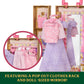 Mattel Universal Pictures’ Wicked Glinda’s Glamorous Closet with 2 Unique Looks, Surprises & 13 Accessories, Inspired by the Movie