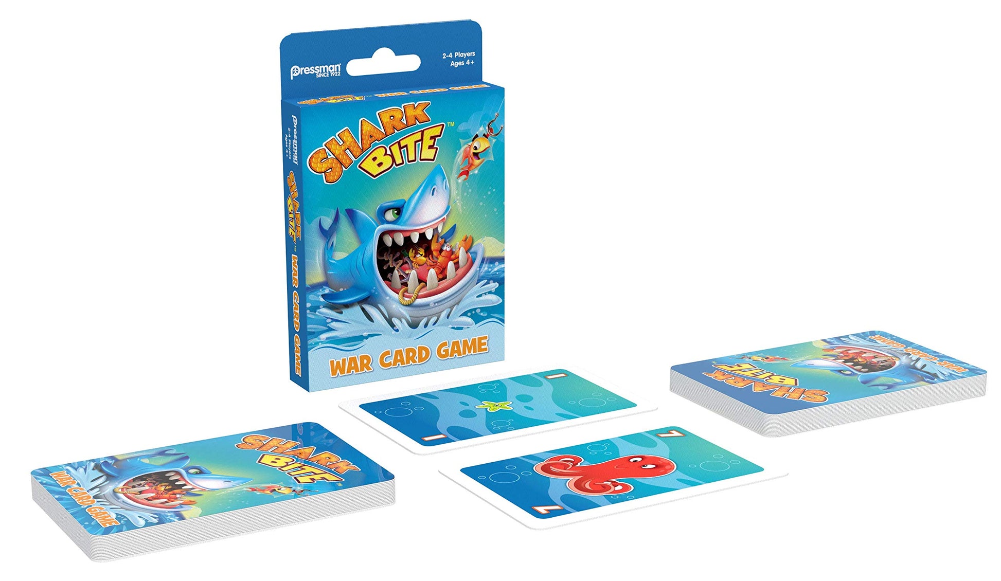 Shark Bite War Card Game - Ages 4 and Up, 2-4 Players