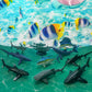 BRETOYIN 10PCS Mini Ocean Animals Sharks Fish Creatures Educational Sea Science Toy Set - Animal Figurines, Sailfish Figure - Bulk Kids Birthday Gift
