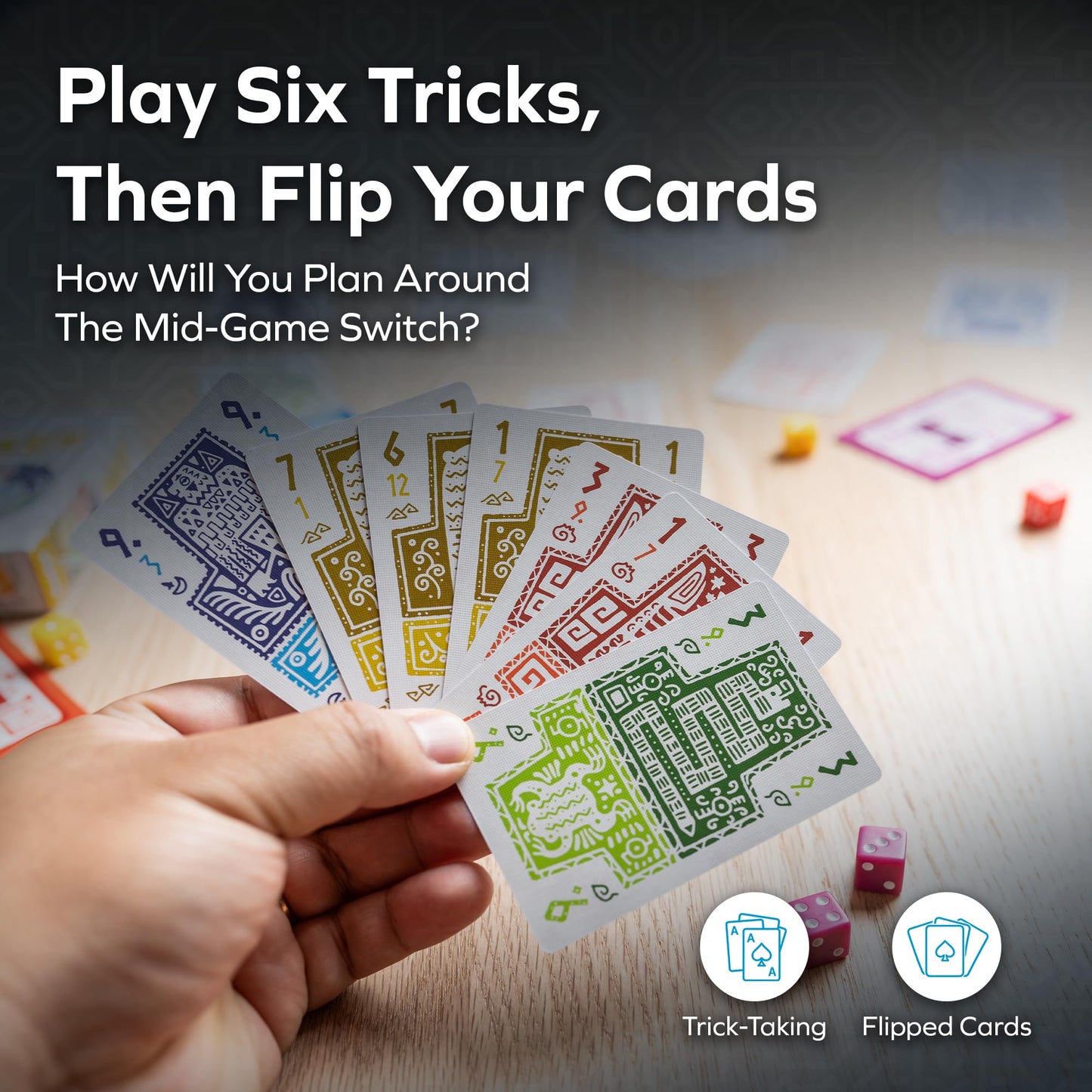 Allplay Prey Board Game - A Tiny Trick-Taker that Fits in Your Pocket - Flip Your Cards Over Halfway Through - Travel-Sized for Adults & Families