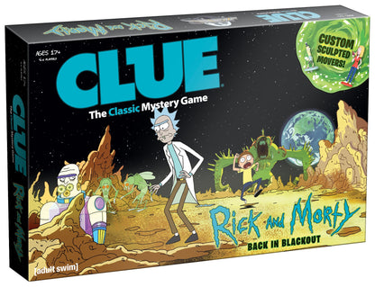 CLUE: Rick and Morty | Featuring Characters from The Adult Swim TV Show Rick & Morty | Collectible Clue Board Game | Perfect for Rick & Morty Fans