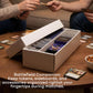 Toupeone Trading Card Storage Box for MTG TCG Sports Card Collection, 2 Row Cardboard Top loader Storage Box, Bulk Card Storage, 2 Sets