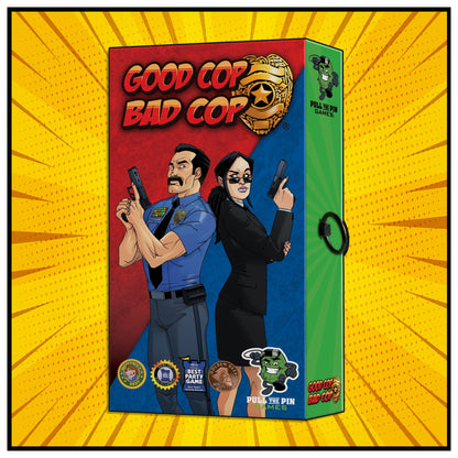 Pull the Pin Games Good Cop Bad Cop - Board Games & Card Games for Epic Fun - Hidden Identity Party Card Game - Fast-Paced Social Deduction - Easy