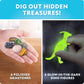 Blue Marble Easter Egg Dig Kit with Gems and Glow in the Dark Dinosaurs