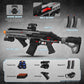 SOFITEN Automatic Toy Gun with Adjustable Scope, Electric Toy Sniper Rifle Foam Dart Blaster with Vest, Flashlight, Grip, Indoor Outdoor Shooting