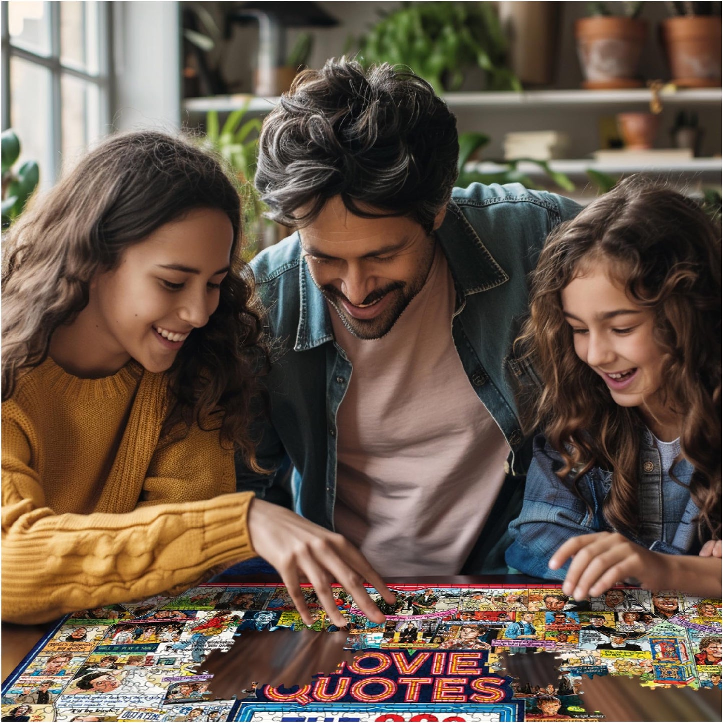 White Mountain 1000 Piece Jigsaw Puzzle Unique Iconic, 80's Movie Quotes