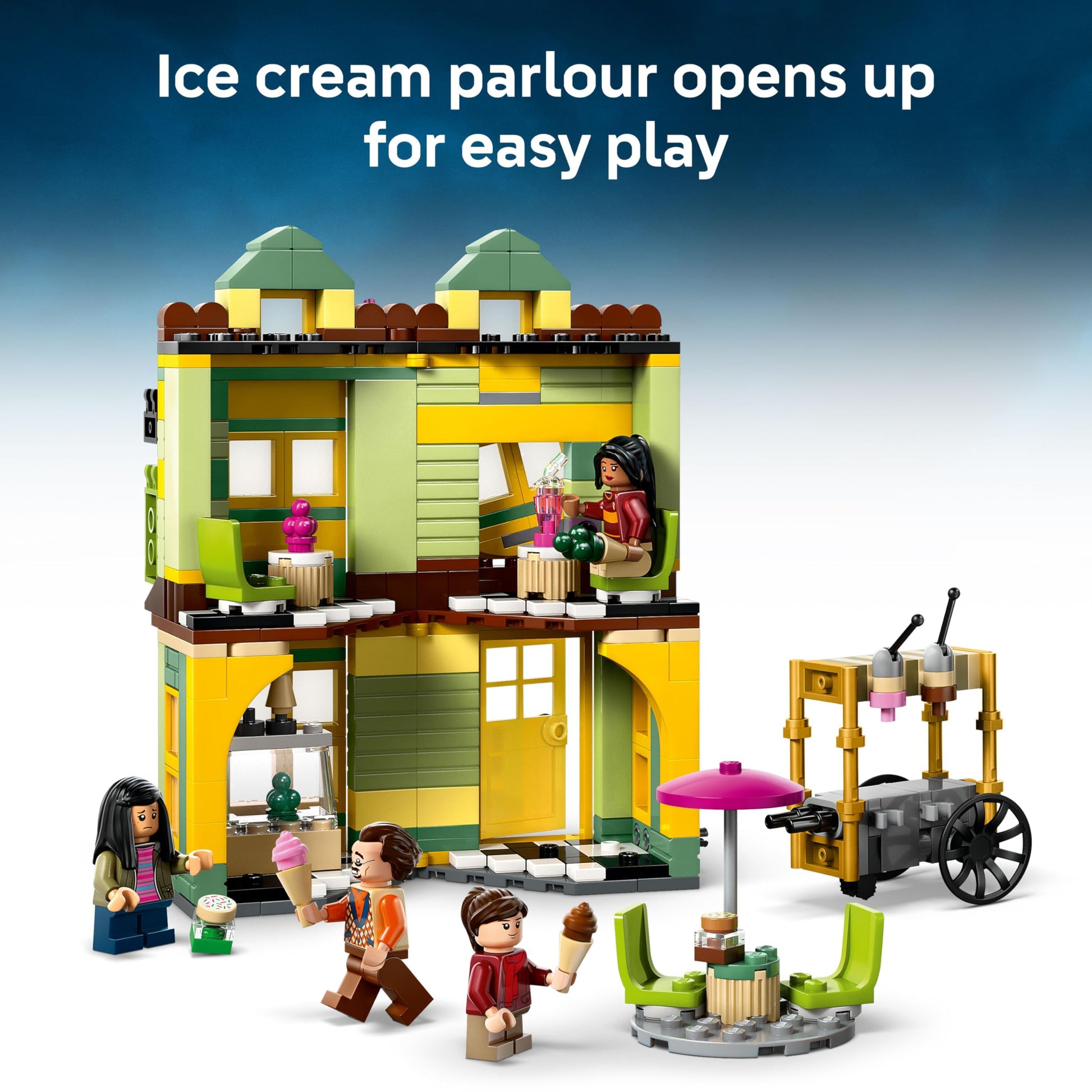 LEGO Harry Potter Quality Quidditch Supplies & Ice Cream Parlour - Kids Toy - Diagon Alley Building Set for Boys and Girls 8+ - Harry Potter